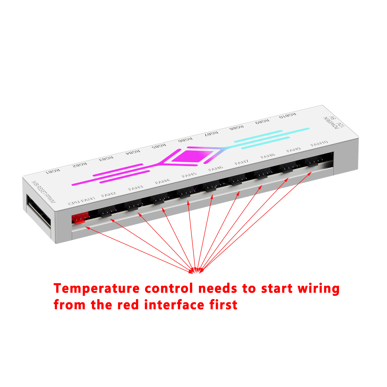 ICE Whale K10 1 to 10 PWM&ARGB - Case Fan Controller ulasan dan harga