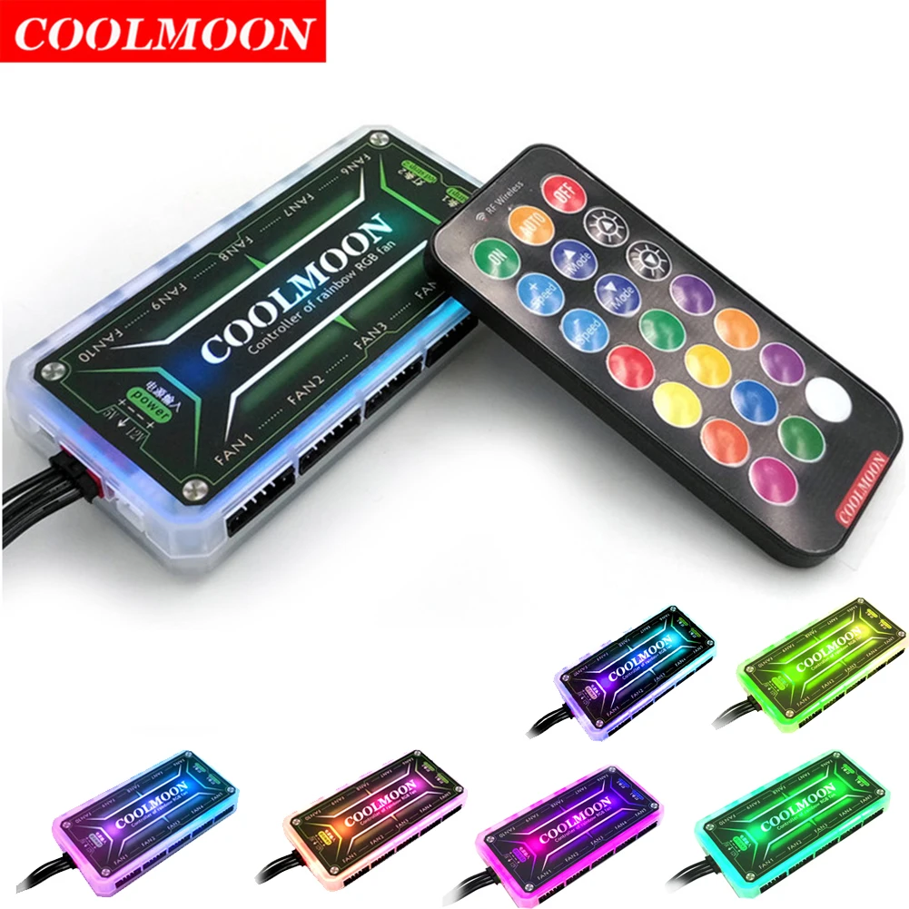 COOLMOON RGB Controller 12V 5A - Case Fan Controller ulasan dan harga
