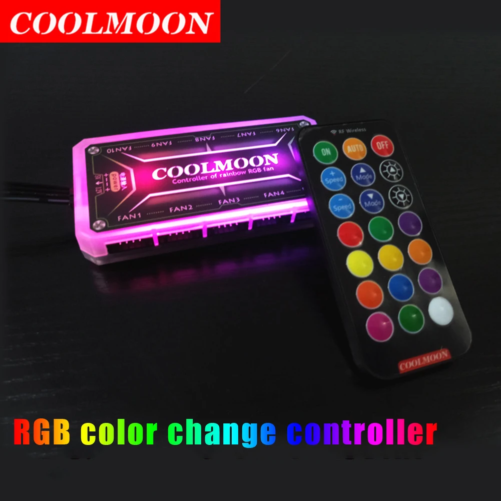 COOLMOON RGB Controller 12V 5A - Case Fan Controller ulasan dan harga