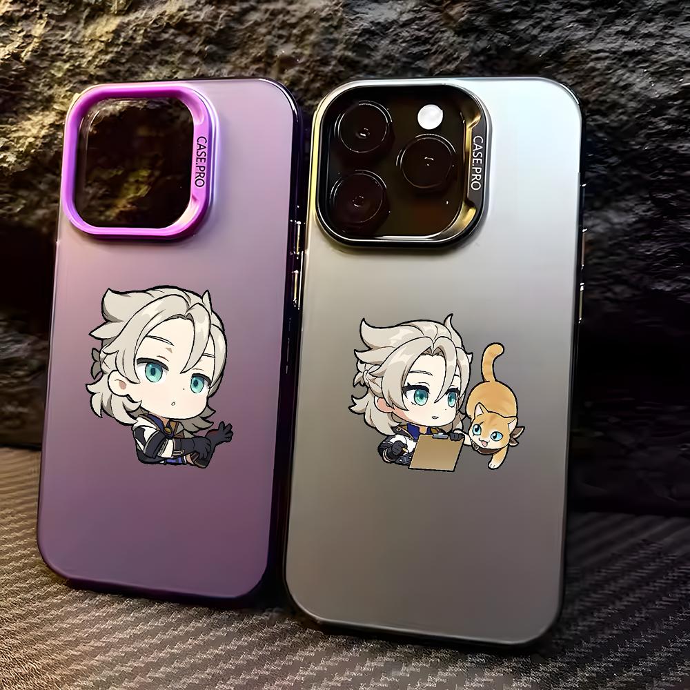 Albedo G-genshin Impact Phone  - Matte Pc Case ulasan dan harga