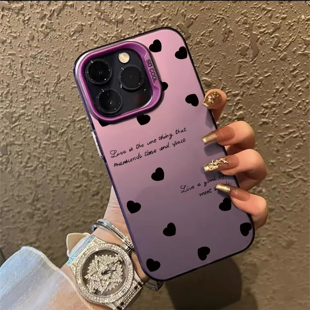 Fashion Cute Love Heart Phone  - Matte Pc Case ulasan dan harga