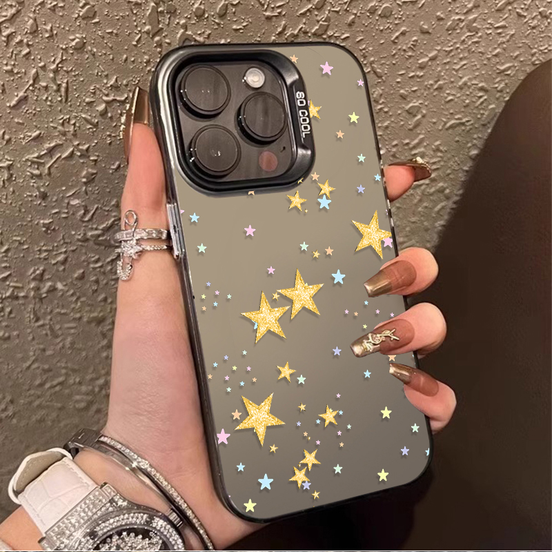 Colorful Star Pattern Matte Ha - Matte Pc Case ulasan dan harga